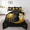 thumbnail image 1 of Homewish Boys Girls Sun And Moon 3 Pieces Queen Comforter Set,Bohemian Theme Ultra Soft Bedding Sets,Exotic Style Bedding Comforter Set Breathable,Ultra Soft Home Decor, 1 of 8