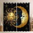 thumbnail image 1 of Homewish Boys Girls Sun And Moon Blackout Curtains Set of 2 (52x84 Each),Bohemian Theme Window Curtains,Exotic Style Curtains and Drapes,Ultra Soft Home Decor, 1 of 6