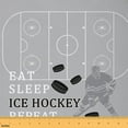 thumbnail image 1 of Homewish Boys Ice Hockey Game Fabric by the Yard 1 Yard,Sport Ball Gaming Home Decor Fabric by the Yard,Gray Black White Sewing Fabric For Teens Boy,Microfiber Bedroom Decor, 1 of 6