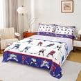 thumbnail image 1 of Homewish Boys Ice Hockey Print Twin Sheet Sets 3pcs,Sport Theme Twin Fitted Sheet Microfiber,Ball Gamer Breathable Flat Sheet,Super Cozy Room Decor, 1 of 7