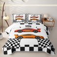 thumbnail image 1 of Homewish Boys Racing Car Twin Quilt Set,Extreme Sports Twin Coverlet Set,2 Pieces, 1 of 7