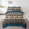 thumbnail image 1 of Homewish Boys Western Cowboy 3-Piece Full Size Comforter Sets,Tribal Aztec Bedding Comforter Set,Rustic Farmhouse Lightweight Bedding Sets,Microfiber Bedroom Decor,Reversible, 1 of 8
