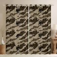thumbnail image 1 of Homewish Brown Camouflage Black Out Curtains,Retro Rustic Camo Curtains Pack of 2 (42x63 Each),Country Farmhouse Lodge Bedroom Curtains For Kids,Breathable Home Decor, 1 of 6
