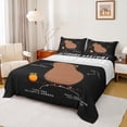 thumbnail image 1 of Homewish Brown Capybara 4pcs Bed Sheets For Kids Boys Girls,Kawaii Animal King Sheets,Cartoon Wildlife Super Cozy Sheet Set,Lightweight Room Decor, 1 of 7