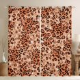 thumbnail image 1 of Homewish Brown Cheetah Print Blackout Curtains, Animal Curtains Pack of 2 (42x84 Each), 1 of 5