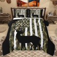 thumbnail image 1 of Homewish Brown Deer 3 Pieces Queen Comforter Set for Teens,Jungle Wildlife Ultra Soft Bedding Sets,Camouflage USA Flag Bedding Comforter Set Breathable,Luxury Bedroom Decor,Reversible, 1 of 8