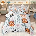 thumbnail image 1 of Homewish Brown Highland Cow 2pcs Bedding Comforter Set for Teens Boys Girls,Flower Animal Twin Comforter Sets,Dreamy Princess Breathable Bedding Set,Ultra Soft Home Decor,Reversible, 1 of 8