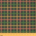 thumbnail image 1 of Homewish Buffalo Plaid Female 01, Green Orange Checkered Room Decor Fabric by the Yard, Vintage Fashion Sewing Fabric, Lightweight Room Decor, 1 of 6