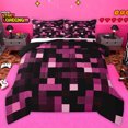 thumbnail image 1 of Homewish Building Blocks 3 Pieces Queen Comforter Set for Kids Children Teens,Pixelated Miners Ultra Soft Bedding Sets,Construction Game Bedding Comforter Set Breathable,Ultra Soft Home Decor, 1 of 8
