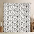thumbnail image 1 of Homewish Bull Skull Blackout Curtains Set of 2 (52x84 Each) for Teens Boys Girls,Western Theme Window Curtains,Black White Curtains and Drapes,Luxury Bedroom Decor, 1 of 6