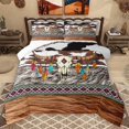 thumbnail image 1 of Homewish Bull Skull Full Size Comforter Sets 3-Piece for Teens Boys Girls,Western Theme Bedding Comforter Set,Tribal Aztec Lightweight Bedding Sets,Luxury Bedroom Decor, 1 of 8