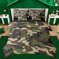 thumbnail image 1 of Homewish Camo Camouflage Twin Bedding Sets 7-Piece for Teens Female Men,Abstract Geometric Bedding Comforter Set Microfiber,Green Brown Breathable Sheet Sets,Breathable Home Decor,Reversible, 1 of 8
