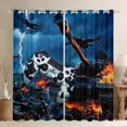thumbnail image 1 of Homewish Camouflage Gamepads Boy Blackout Curtains Set of 2 (52x84 Each),Video Game Window Curtains,Abstract Camo Gamer Curtains and Drapes,Breathable Home Decor, 1 of 6