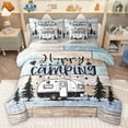 thumbnail image 1 of Homewish Camping Adventure 7-Piece Twin Bedding Sets,Camper Theme Bedding Comforter Set,Rustic Farmhouse Cabin Sheet Sets For Kids,Microfiber Bedroom Decor Reversible, 1 of 8