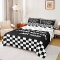 thumbnail image 1 of Homewish Car Theme Boy 4pcs Bed Sheets,Black White King Sheets,Geometric Plaid Super Cozy Sheet Set,Luxury Bedroom Decor, 1 of 7