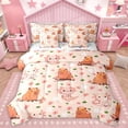 thumbnail image 1 of Homewish Cartoon Animal Cypabara 7-Piece Twin Bedding Sets,Cute Axolotl Bedding Comforter Set,Pink Cherry Blossom Sheet Sets For Girs Teens,Breathable Home Decor Reversible, 1 of 8