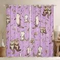 thumbnail image 1 of Homewish Cartoon Animal Otter Curtains Pack of 2 (42x84 Each) for Kids Boys Girls,Koi Fish Curtains Blackout,Stars Print Bedroom Curtains,Ultra Soft Home Decor, 1 of 6