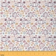 thumbnail image 1 of Homewish Cartoon Autumn Pumpkin Fabric by the Yard 1 Yard for Kid, Fall Maple Leaf Room Decor Fabric by the Yard, Happy Harvest Sewing Fabric, Breathable Home Decor, 1 of 6