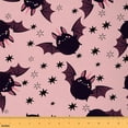 thumbnail image 1 of Homewish Cartoon Bat Fabric by the Yard 3 Yard,Spooky Halloween Sewing Fabric,Black Pink Room Decor Fabric by the Yard For Girls Boys,Super Cozy Room Decor, 1 of 6