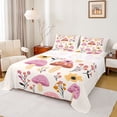 thumbnail image 1 of Homewish Cartoon Botanical Mushroom 4pcs Bed Sheets for Teenagers,Chic Floral Flowers King Sheets,Spring Garden Super Cozy Sheet Set,Breathable Home Decor, 1 of 7