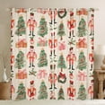 thumbnail image 1 of Homewish Cartoon Christmas Nutcracker Blackout Curtains Set of 2 (52x84 Each),Chic Xmas Tree Window Curtains,Chic Xmas Tree Curtains and Drapes For Girls,,Microfiber Bedroom Decor, 1 of 6