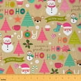 thumbnail image 1 of Homewish Cartoon Christmas Tree 01 for Kids, Kawaii Santa Claus Room Decor Fabric by the Yard, Happy New Year Sewing Fabric, Breathable Home Decor, 1 of 6
