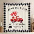 thumbnail image 1 of Homewish Cartoon Christmas Truck Black Out Curtains, Love Heart Ballon Curtains Pack of 2 (42x63 Each), Romantic Valentines Day Bedroom Curtains, Curtains and Drapes Decor, 1 of 5