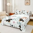 thumbnail image 1 of Homewish Cartoon Dachshund 4-Piece Full Size Sheets for Preppy Children Kids,Dreamy Princess Bed Sheets,Kawaii Animal Lightweight Sheet Sets,Luxury Bedroom Decor, 1 of 7