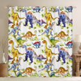thumbnail image 1 of Homewish Cartoon Dinosaur Print Black Out Curtains, Tropical Coconut Tree Curtains Pack of 2 (42x63 Each), Teens Kids Boys Girls Bedroom Curtains, Window Curtains Decor, 1 of 6