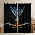 thumbnail image 1 of Homewish Cartoon Dragon Curtains Pack of 2 (42x84 Each),Jungle Animal Curtains Blackout,Magic Wildlife Bedroom Curtains For Boys Kids,Microfiber Bedroom Decor, 1 of 6