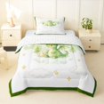 thumbnail image 1 of Homewish Cartoon Dragon Twin Comforter Sets,Lovely Animal Bedding Set,White,Reversible,2 Pieces,1 Comforter and 1 Pillowcase, 1 of 7