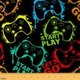 thumbnail image 1 of Homewish Cartoon Game Console Fabric by the Yard 1 Yard for Boys, Colorful Splash Graffiti Room Decor Fabric by the Yard, Cute Gamepad Sewing Fabric, Luxury Bedroom Decor, 1 of 6