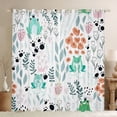 thumbnail image 1 of Homewish Cartoon Green Frog Curtains Pack of 2 (42x84 Each) for Preppy Children Kids,Dreamy Princess Curtains Blackout,Kawaii Animal Bedroom Curtains,Luxury Bedroom Decor, 1 of 6