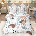 thumbnail image 1 of Homewish Cartoon Hedgehog 7-Piece Twin Bedding Sets for Preppy Children Kids,Dreamy Princess Bedding Comforter Set,Kawaii Animal Breathable Sheet Sets,Luxury Bedroom Decor,Reversible, 1 of 8