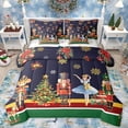 thumbnail image 1 of Homewish Cartoon Nutcracker 7-Piece Full Bedding Set - Christmas Tree Ballet Girl, 1 of 8