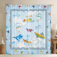 thumbnail image 1 of Homewish Cartoon Plane Black Out Curtains for Kids Children Teens,Kawaii Aircraft Curtains Pack of 2 (42x63 Each),Transportation Theme Bedroom Curtains,Ultra Soft Home Decor, 1 of 6