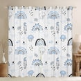thumbnail image 1 of Homewish Cartoon Rainbow Black Out Curtains For Kids Boys Girls,Blue White Curtains Pack of 2 (42x63 Each),Dreamy Princess Bedroom Curtains,Microfiber Bedroom Decor, 1 of 6