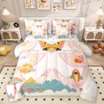 thumbnail image 1 of Homewish Cartoon Rocket Planet 7pcs Bedding Comforter Set,Cute Mushroom Queen Bedding Sets,Boho Style Moth Queen Sheet Sets For Kids,Ultra Soft Home Decor Reversible, 1 of 8