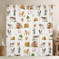 thumbnail image 1 of Homewish Cartoon Scarecrow Blackout Curtains Set of 2 (52x84 Each),Cute Highland Cattle Window Curtains,Country Farmhouse Lodge Curtains and Drapes For Boys Teens,Breathable Home Decor, 1 of 6