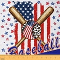 thumbnail image 1 of Homewish Cartoon US Flag Baseball Fabric by the Yard 1 Yard, Kawaii Stars Print Room Decor Fabric by the Yard, Teens Boys Girls Kids Sewing Fabric, Luxury Bedroom Decor, 1 of 6