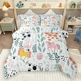 thumbnail image 1 of Homewish Cartoon Unicorn 2pcs Bedding Comforter Set for Preppy Children Kids,Dreamy Princess Twin Comforter Sets,Kawaii Animal Breathable Bedding Set,Luxury Bedroom Decor,Reversible, 1 of 8