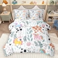 thumbnail image 1 of Homewish Cartoon Unicorn 7pcs Bedding Comforter Set for Preppy Children Kids,Dreamy Princess Queen Bedding Sets Super Cozy,Kawaii Animal Queen Sheet Sets,Luxury Bedroom Decor,Reversible, 1 of 8