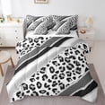 thumbnail image 1 of Homewish Cheetah Print 7-Piece Twin Bedding Sets for Boys Girls,Animal Print Bedding Comforter Set,Bling Glitter Stripes Breathable Sheet Sets,Super Cozy Room Decor,Reversible, 1 of 8
