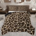 thumbnail image 1 of Homewish Cheetah Print Bedding Comforter Set 2pcs for Female Men Adults,Jungle Animal Leopard Twin Comforter Sets Microfiber,Woodland Wildlife Breathable Bedding Set,Ultra Soft Home Decor,Reversible, 1 of 8