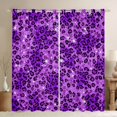 thumbnail image 1 of Homewish Cheetah Print Blackout Curtains, Purple Leopard Print Curtains Pack of 2 (42x84 Each), 1 of 5