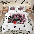 thumbnail image 1 of Homewish Cheetah Print Bowknot Full Size Comforter Sets 3-Piece for Boys Girls,Happy Valentine'S Day Bedding Comforter Set,Vintage Aesthetic Lightweight Bedding Sets,Ultra Soft Home Decor, 1 of 8