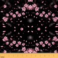 thumbnail image 1 of Homewish Cherry Blossoom Fabric by the Yard 1 Yard,Japanese Style Home Decor Fabric by the Yard,Pink Black Sewing Fabric For Girl Teens,Ultra Soft Home Decor, 1 of 6