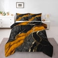 thumbnail image 1 of Homewish Chic Abstarct Ombre Bedding Comforter Set, Black Orange Fashion Marble Twin Comforter Sets, Teens Kids Adult Men Women Reversible Bedding Set, Luxury Bedroom Decor, 2pcs, 1 of 8