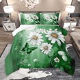 thumbnail image 1 of Homewish Chic Butterfly Full Size Comforter Sets,Rustic Flower Floral Bedding Comforter Set,Green White Bedding Sets For Girl Teens,Luxury Bedroom Decor Reversible,3pcs, 1 of 8