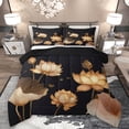 thumbnail image 1 of Homewish Chic Floral Lotus Bedding Comforter Set 2pcs for Female Men Adults,Oriental Style Twin Comforter Sets Microfiber,Exotic Style Breathable Bedding Set,Super Cozy Room Decor,Reversible, 1 of 8
